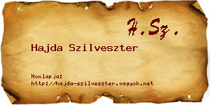 Hajda Szilveszter névjegykártya